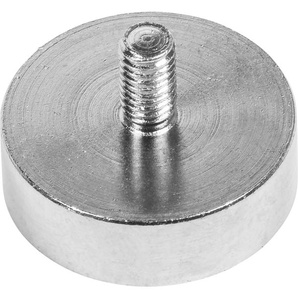 Connex Neodym Magnete N35 Ø 25 x 8 mm. mit Außengewinde M5 x 9 mm - 1 Stk. GLO763026690