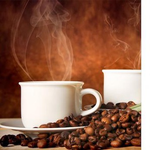 Bild mit Uhr CONNI OBERKIRCHER´S Coffe Time - Kaffee Zeit Bilder Gr. Ø, Kaffee, braun (weiß, naturfarben) Mehrteilige Bilder Wanduhren mit dekorativer Uhr, Kaffetassen, Küche