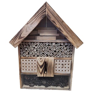 Conni Oberkirchers Insektenhotel Kiefernholz geflammt 36 x 9,7 x 48 cm GLO689101556