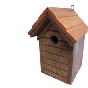 Conni Oberkirchers Nistkasten braun mit Schindelholzdach LxBxH: 26x19,5x19,5 cm GLO689101395