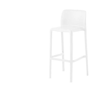 Connubia Barhocker stapelbar Bayo - weiß - Materialmix - 47 cm - 101 cm - cm 47,0 | Möbel Kraft