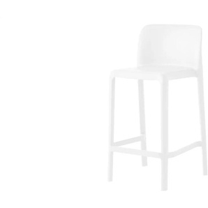 Connubia Barhocker stapelbar Bayo - weiß - Materialmix - 47 cm - 90 cm - cm 46,5 | Möbel Kraft