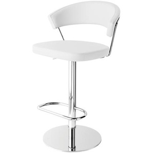 Connubia Barstuhl  New York ¦ weiß ¦ Maße (cm): B: 57 H: 110 T: 53.0