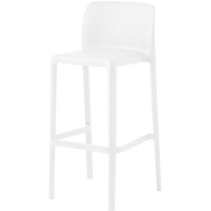 Connubia Barhocker stapelbar Bayo ¦ weiß ¦ Maße (cm): B: 47 H: 101 T: 47.0