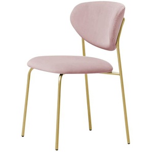 Connubia Polsterstuhl  Cozy - rosa/pink - Materialmix - 50 cm - 80,5 cm - 54 cm | Möbel Kraft