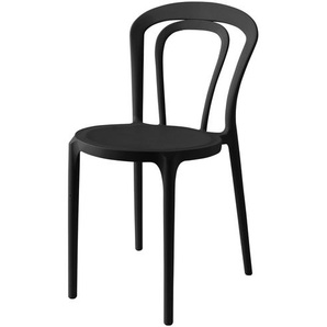 Connubia Stuhl  stapelbar Caffe ¦ schwarz ¦ Maße (cm): B: 43 H: 83 T: 53.0