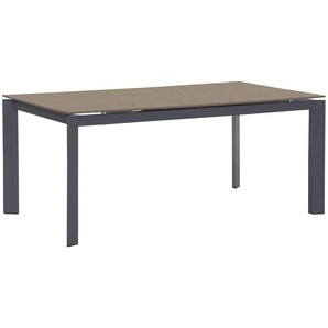 Esstisch CONNUBIA Baron CB/4010 Tische Gr. B/H/T: 180 cm x 75 cm x 100 cm, Einlegeplatte, braun (haselnussbraun) Esstische rechteckig mit Keramikplatte und Auszugsfunktion