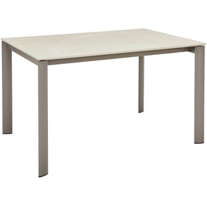 Connubia Esstisch, Greige, Graubraun, Metall, Holzwerkstoff, rechteckig, eckig, 90x76x130-180 cm, ausziehbar, Esszimmer, Tische, Esstische, Esstische ausziehbar