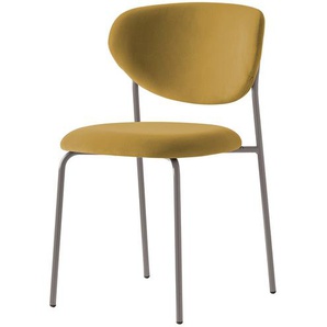 Connubia Polsterstuhl  Cozy - gelb - Materialmix - 50 cm - 80,5 cm - 54 cm | Möbel Kraft