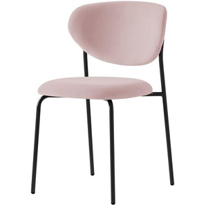 Connubia Polsterstuhl  Cozy - rosa/pink - Materialmix - 50 cm - 80,5 cm - 54 cm | Möbel Kraft