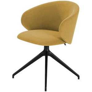 Connubia Polsterstuhl  drehbar Tuka - gelb - Materialmix - 56,5 cm - 78 cm - 59 cm | Möbel Kraft
