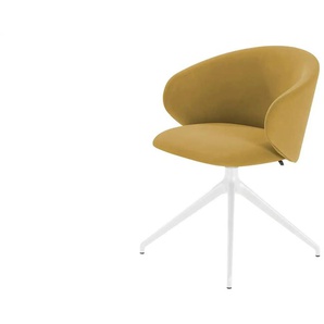 Connubia Polsterstuhl drehbar Tuka - gelb - Materialmix - 56,5 cm - 78 cm - cm 59,0 | Möbel Kraft