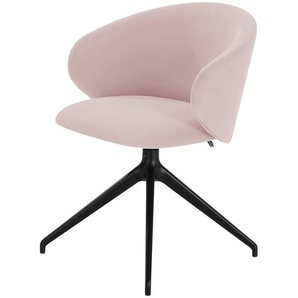 Connubia Polsterstuhl  drehbar Tuka - rosa/pink - Materialmix - 56,5 cm - 78 cm - 59 cm | Möbel Kraft