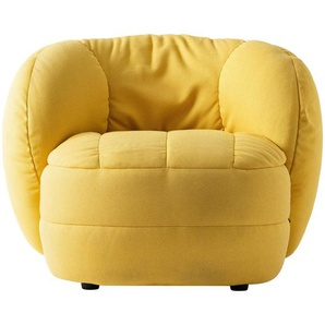 Connubia Sessel , Gelb , Textil , 96x76x91 cm , Stoffauswahl , Wohnzimmer, Sessel, Polstersessel