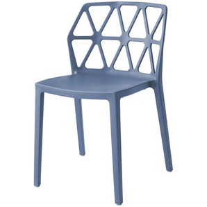 Connubia Stuhl  stapelbar Alchemia - blau - Materialmix - 49,5 cm - 79 cm - 51 cm | Möbel Kraft