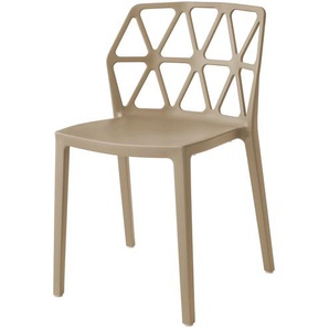 Connubia Stuhl  stapelbar Alchemia - braun - Materialmix - 49,5 cm - 79 cm - 51 cm | Möbel Kraft
