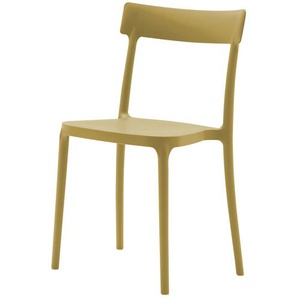 Connubia Stuhl  stapelbar Argo ¦ gelb ¦ Maße (cm): B: 48 H: 82 T: 47.0