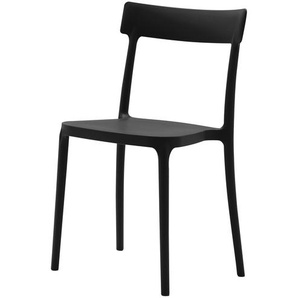 Connubia Stuhl  stapelbar Argo ¦ schwarz ¦ Maße (cm): B: 48 H: 82 T: 47.0