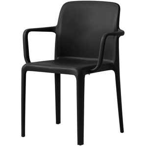 Connubia Stuhl  stapelbar Bayo ¦ schwarz ¦ Maße (cm): B: 60 H: 82,5 T: 54.0