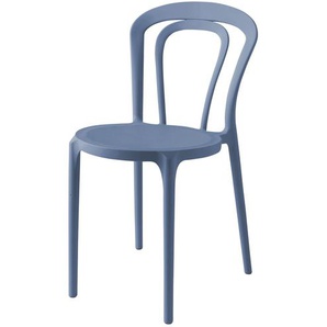 Connubia Stuhl  stapelbar Caffe ¦ blau ¦ Maße (cm): B: 43 H: 83 T: 53.0