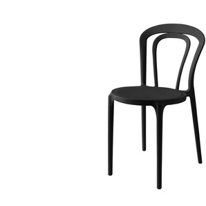 Connubia Stuhl stapelbar Caffe ¦ schwarz ¦ Maße (cm): B: 43 H: 83 T: 53.0