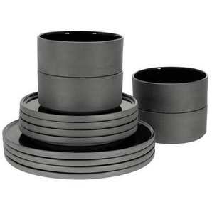 Connubia Tafelservice, Schwarz, Keramik, 12-teilig, Essen & Trinken, Geschirr, Geschirr-Sets, Tafelservice