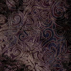 CONSALNET Vliestapete Orientalisches Muster Tapeten Gr. B/L: 3,12 m x 2,19 m, lila (violett, beige) Vliestapeten Tapeten