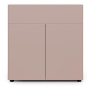 Container Connect MDF außen rose/innen weiß matt lackiert rosa, Designer form1, 102x100x48 cm