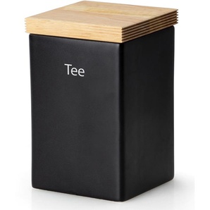 Teedose CONTINENTA Lebensmittelaufbewahrungsbehälter Gr. B/H/L: 10 cm x 17 cm x 10 cm, braun (schwarz, holzfarben) Kaffeedosen, Teedosen Keksdosen Teedose