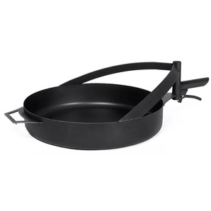 CookKing Grillpfanne CookKing Stahl Pfanne Für Feuerschale Bandito & Montana X 50 cm, Stahl, für Feuerschale Bandito & Montana X, 50 cm