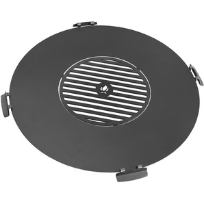 CookKing Grillplattenaufsatz, Stahl, mit Grillrost, Ø 78 cm, für Feuerschalen geeignet