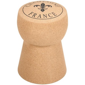 Cor Mulder Hocker, Natur, Holz, Metall, Kork, konisch, 34x50x34 cm, Wohnzimmer, Hocker, Sitzhocker