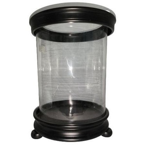 Cor Mulder Windlicht, Klar, Schwarz, Metall, Glas, 28x31 cm, Dekoration, Windlichter & Kerzenhalter, Windlichter