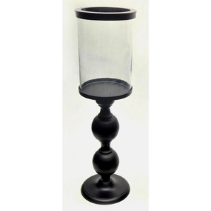 Cor Mulder Windlicht, Klar, Schwarz, Metall, Glas, 28x94 cm, Dekoration, Windlichter & Kerzenhalter, Windlichter