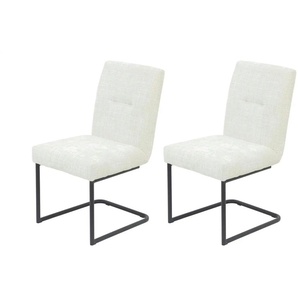Cord-Polsterstuhl 2er-Set  Cleo ¦ creme ¦ Maße (cm): B: 52 H: 93