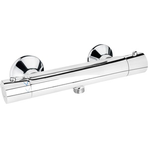 Brausethermostat CORNAT Murcia Armaturen Gr. B/H/T: 11 cm x 30 cm x 8 cm, grau (chrom) Duscharmaturen Armaturen