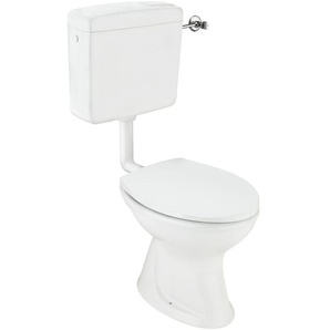 Cornat Komplett-Stand-Tiefspül-WC inkl. WC-Sitz, weiß GLO782022531