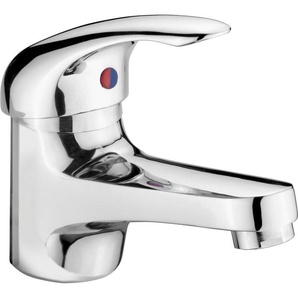 CORNAT Waschtischarmatur Free - Niederdruck - Verchromter Messingkörper - Normale Auslaufhöhe Mit Ablaufgarnitur / Wasserhahn Bad / Waschbecken-Armatur / Badarmatur