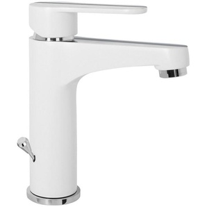 CORNAT Waschtischarmatur NAVIA Wasserhahn chrom-weiß