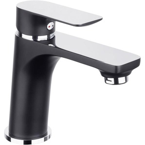 Cornat Waschtischarmatur Noir rund schwarz/chrom GLO782224088