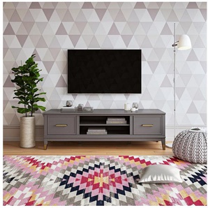 CosmoLiving by Cosmopolitan Lowboard Westerleigh, Kommode mit 3 x Kabeldurchführungen, MDF, Breite 152 cm