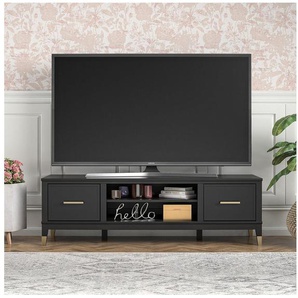 CosmoLiving by Cosmopolitan Lowboard Westerleigh, Kommode mit 3 x Kabeldurchführungen, MDF, Breite 152 cm