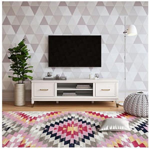 CosmoLiving by Cosmopolitan Lowboard Westerleigh, Kommode mit 3 x Kabeldurchführungen, MDF, Breite 152 cm