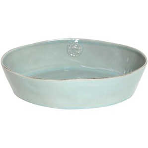 Costa Nova Auflaufform Nova, Türkis, Keramik, oval, 22x8x30 cm, Handmade in Europe, backofengeeignet, mikrowellengeeignet, Kochen, Auflaufformen