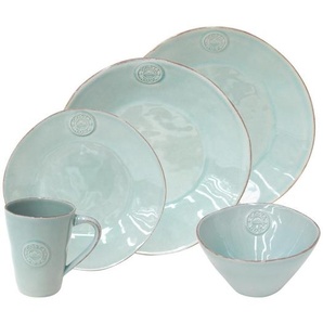 Costa Nova Kombiservice Nova, Türkis, Keramik, 5-teilig, 360 ml,520 ml, Made in Europe, Essen & Trinken, Geschirr, Geschirr-Sets, Kombiservice