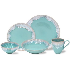 Costa Nova Kombiservice Taormina, Türkis, Keramik, 5-teilig, 410 ml,410 ml,650 ml, Handmade in Europe, Essen & Trinken, Geschirr, Geschirr-Sets, Kombiservice