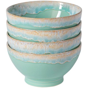Costa Nova Schüsselset Grespresso, Türkis, Keramik, 4-teilig, rund, 8 cm, Handmade in Europe, Essen & Trinken, Geschirr, Schalen & Schüsseln,