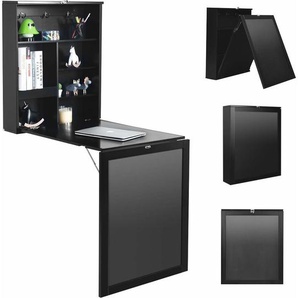 Costway - Wandtisch klappbar, Wandklapptisch aus mdf, Bartisch mit Tafel, Schreibtisch multifunktional, Esstisch, Kuechentisch, Computertisch,