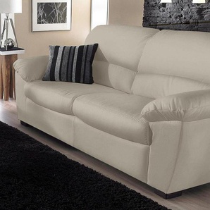 2,5-Sitzer COTTA Sofas Gr. B/H/T: 183 cm x 87 cm x 89 cm, NaturLEDER, grau 2-Sitzer Sofas