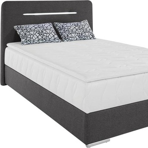 COTTA Boxbett Lighstar, inklusive LED-Beleuchtung, Topper, Bettkasten und Zierkissen
